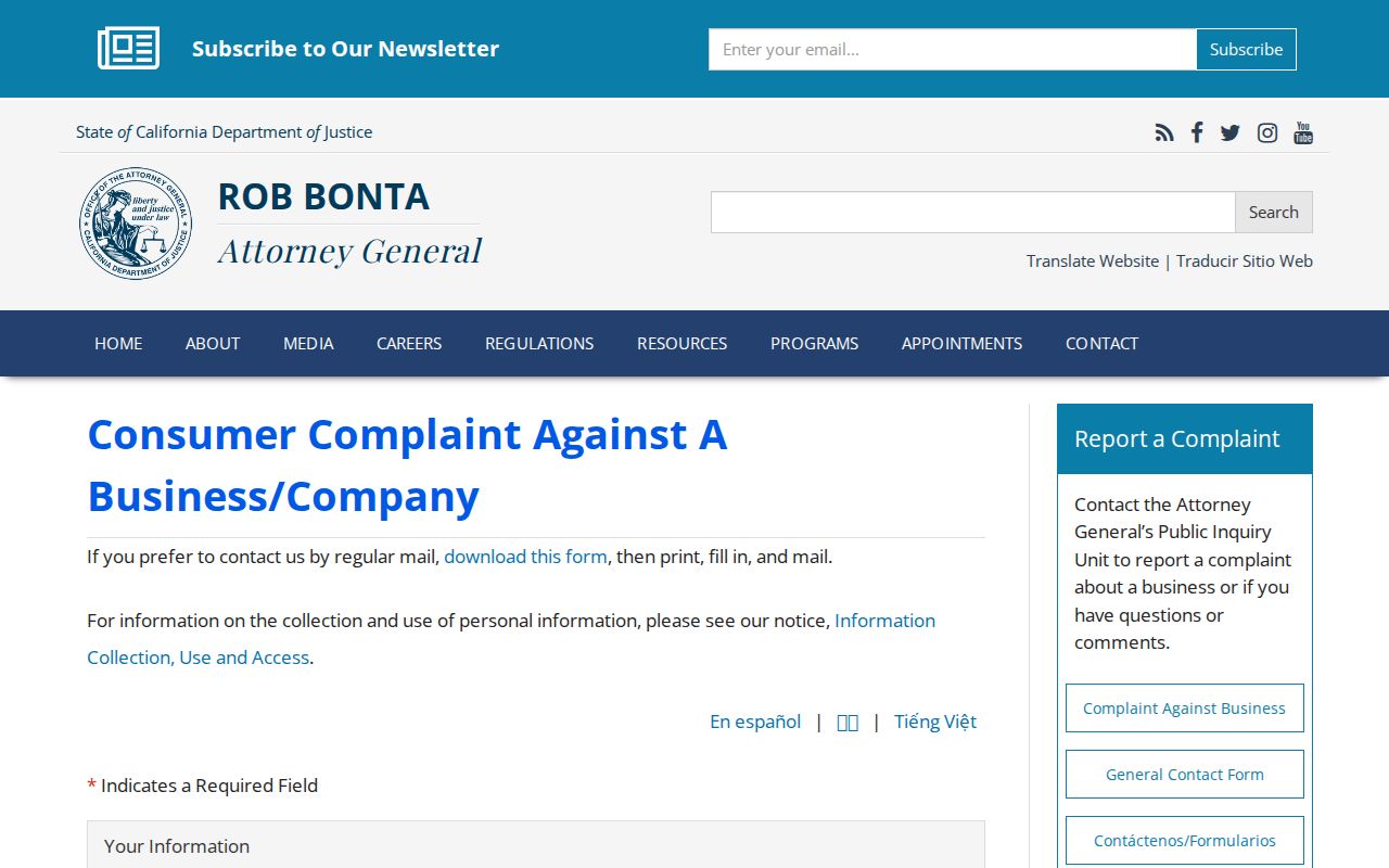Riverside neighbors consumer complaint resource