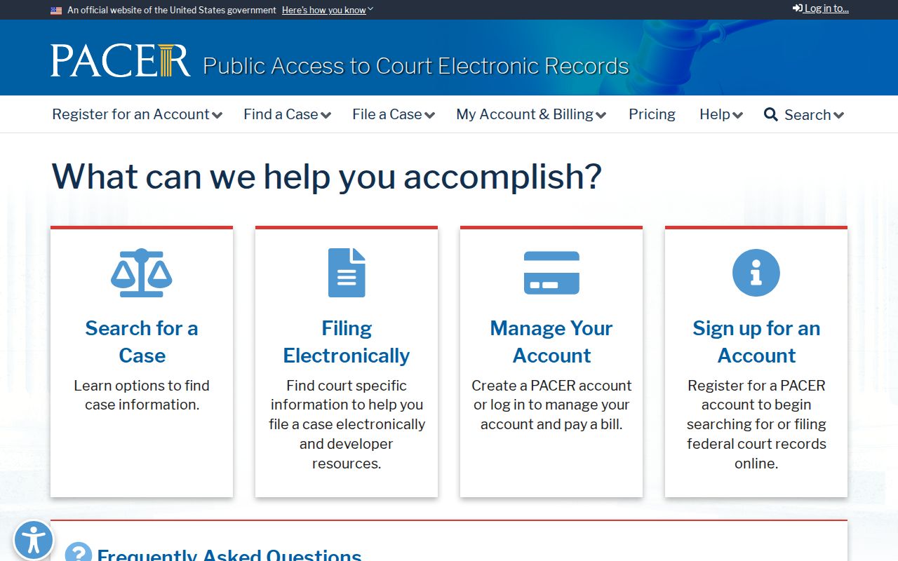 Riverside previous residents PACER federal records