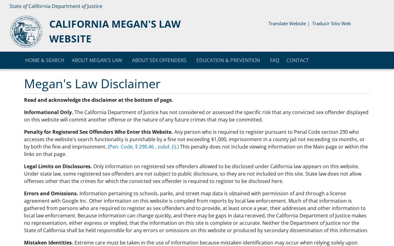 Riverside resident lookup California Megan's Law search